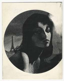 Karel Thole - illustrazione originale "Ragazza a Parigi" - Anni ’60 - Loose page | Catawiki