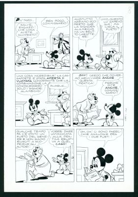 De Vita, Massimo | Item #39571 Massimo De Vita Topolino #682 Page 8 Original Comic Art Featuring Mickey Mouse.... | Parigi Books