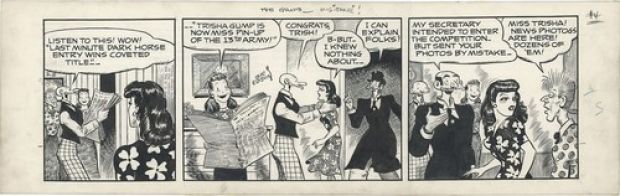 Original Comic Art - THE GUMPS - Mis-"Take"- 1940s - WWII | eBay US (Buy It Now)