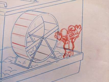 The Simpsons - Original Animation Art drawing - Itchy - First edition (1998) | Catawiki