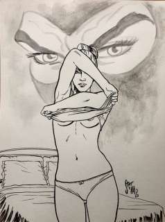 Diabolik - D. Statella - illustraz. originale â€œEva Kantâ€ - Loose page - (2020) | Catawiki