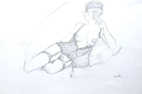 Leone Frollo - Illustrazione originale cm 40x30 - Loose page | Catawiki