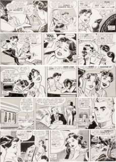 Bob Lubbers Long Sam Daily Comic Strip Original Art Group of 10 (United Feature Syndicate, 1958).... (Total: 10 Original Art)