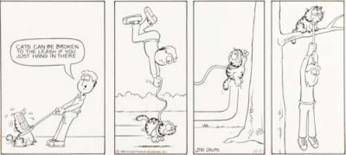 Jim Davis Garfield Sunday Comic Strip Original Art dated 12-21-80 (United Feature Syndicate, 1980).... | Heritage