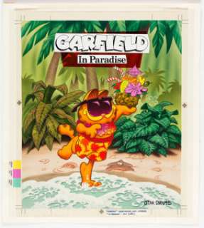 Jim Davis Studio | Jim Davis Studio Garfield in Paradise VHS Cover Illustration Original Art (PAWS, 1992).... | Heritage