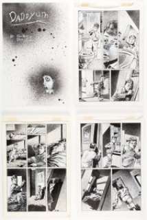 Denis Rodier Taboo Magazine Unpublished Complete 11-Page Story "Daddyum" Original Art (Spider Baby Grafix, 1990s).... (Total: 11 Original Art) | Heritage