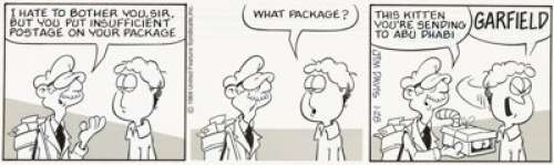 Davis, Jim | Jim Davis Garfield Daily Comic Strip Original Art dated 1-28-84 (United Feature Syndicate, 1984).... | Heritage