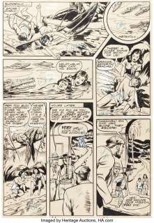 Hicks, Arnold | Arnold Hicks Fight Comics #32 Story Page Senorita Rio Original Art Group of 4 (Fiction House, 1944).... (Total: 4 Original Art) | Heritage