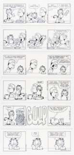 Jim Davis | Garfield Consecutive Daily Comic Strip Original Art Group of 6 (PAWS, 2004). (Total: 6 Original Art) | Heritage