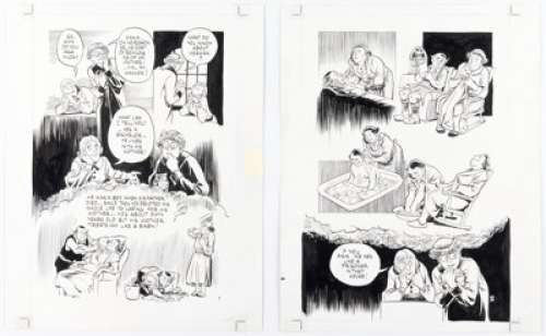Will Eisner Invisible People #3 Story Pages 7-8 Original Art (Kitchen, 1992). (Total: 2 Original Art) | Heritage