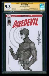 Soule, Charles; Landini, Stefano; Lee, Inhyuk | Item #40274 Daredevil #595 Blank Cover CGC Signature Series 9.8 Signed and with a Full Size... | Parigi Books