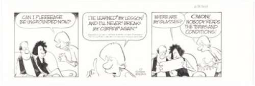 Jerry Scott and Jim Borgman Zits Daily Comic Strip Original Art dated 6-3-17 (King Features Syndicate, 2017). | Heritage