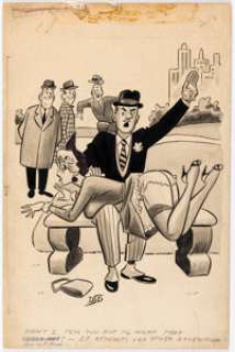 Dan DeCarlo Comedy July-1956 Single Panel Gag Cartoon Illustration Original Art (Humorama, 1956). | Heritage