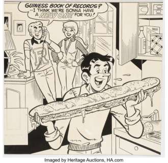 Stan Goldberg (attributed) Archie Giant Series Magazine #493 Cover Illustration Original Art (Archie, 1980). | Heritage