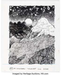 Paul Jaquays Shadow World: Cyclops Vale Module Spot Illustration Original Art (I.C.E., 1989). | Heritage