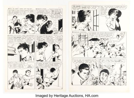 John Rosenberger The Adventures Of The Jaguar #12 Partial Chapter Original Art Group of 7 (Archie, 1963). (Total: 7 Original Art) | Heritage
