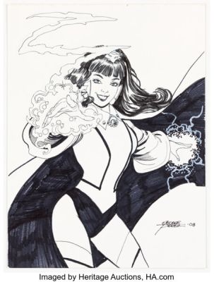 George Pérez - Zatanna Sketch Original Art (2008). | Heritage