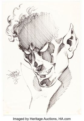 John Byrne - Nightcrawler Portrait Illustration Original Art (1978). | Heritage