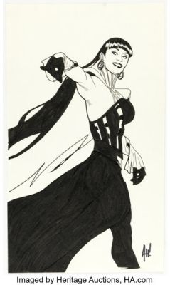Adam Hughes Zatanna #4 Variant Cover Illustration Original Art (DC, 2026). (Total: 2 Original Art)