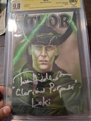 THOR #1 MARTIN ZAVALA ORIGINAL SKETCH ART LOKI TOM HIDDLESTON SIGNED COMIC WITH | eBay US