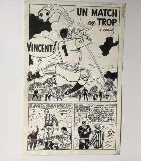 Reding, Raymond - Planche originale - Vincent Larcher - Un match en trop - (1971) | Catawiki