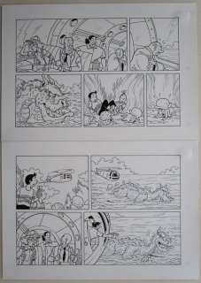 Suske en Wiske - Originele Pagina (p.20) - Tante Biotica - 35 x 49 cm. - (2014) | Catawiki