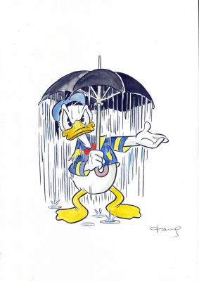 Donald Duck – Rain Mood | Corner4art