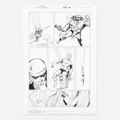 John Byrne And Mark Farmer | Lot 277 - JLA Classified #53 Story Page 9 Original Art (DC Comics, 2008) | Landry Pop Auctions