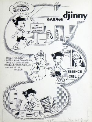 » Garage » – Michel-Paul Giroud | « Djinny » – Planche Originale | Zic et Bul