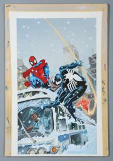 SPIDER-MAN SUPER THRILLER: MIDNIGHT JUSTICE (1996) - Mike Zeck and Phil Zimelman Hand-Painted Cover Artwork | Propstore