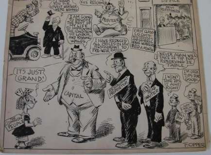 59: F. OPPER. ORIGINAL CARTOON PANEL. | Weiss Auctions