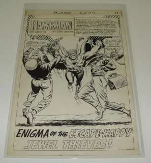 96: MURPHY ANDERSON. HAWKMAN. #17 SPLASH PAGE. | Weiss Auctions