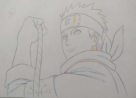 Naruto: Shippuden - Drawing of Naruto - Unique - EXTREMELY RARE | Catawiki