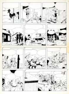 Morris (Studios) | MORRIS LUCKY LUKE. L’ALIBI. Encre de Chine pour la planche 5 de cette | Coutau Bégarie