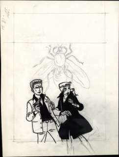 Jidehem | Ginger Projet de couverture pour l’album Les mouches... | Vermot et Associés