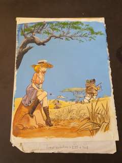 Carmen Lamour T1 - Couverture originale couleur et crayonné - Kongo - (1994) | Catawiki