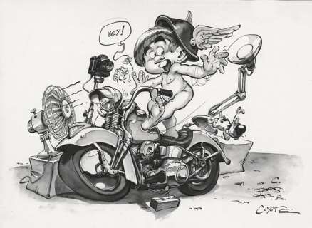 Coyote - Dessin original - Litteul Kevin T5 - Page de titre - (1998) | Catawiki