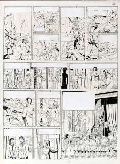 Martin | Alix, planche n°6 Ã  l’encre de Chine de l… | Banque Dessinée