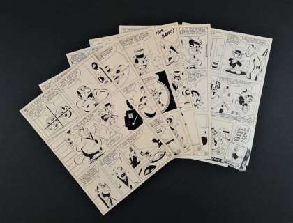 Bizen (Zenobio Baggioli) - 6x Tavole Originali nn. 15/19 "Lampo" - Loose page - Unique copy