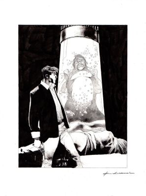 Corrado Roi | copertina Dylan Dog Grande Ristampa n.76 “Oltre quella porta” | Tavole Originali