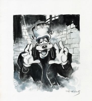 Goofy as Frankenstein | Corner4art