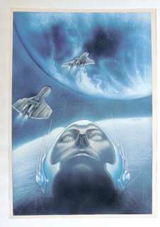 Lacroix Jean-Luc | Â«Mission TerreÂ». Dessin original Ã  l’encre et aérographe | Tessier Sarrou