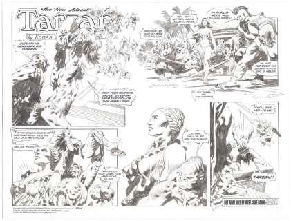 Tom Grindberg | Grindberg - The New Adventures of Tarzan #3746, Sunday Page, 2016 | Russ Cochran