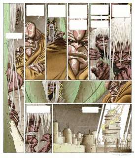 Andreas | Arq, Maître noir, planche originale en couleurs directes pour cet album paru en 2008 chez Delcourt. | Septimus