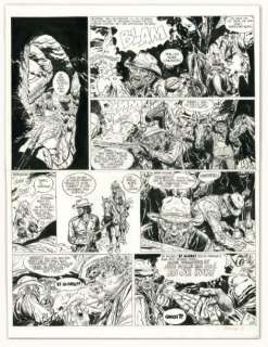 Jean Giraud | BLUEBERRY Encre de Chine pour la planche 12 de l’album Le spectre | Millon