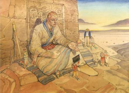 Moebius | LE GRAND LAMA Crayon et aquarelle sur papier pour ce dessin réalisé | Millon