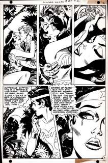Irv Novick, Mike Esposito - wonder woman #175 p 2 (silver age, wonder woman watches wonder woman kissing steve trevor throughout! ) 1967