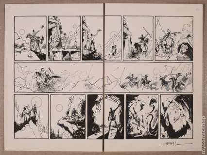 Original Art for Princess of Mars #1, Pages 2 & 3 (Unpublished) by Ted Mckeever | mycomicshop.com