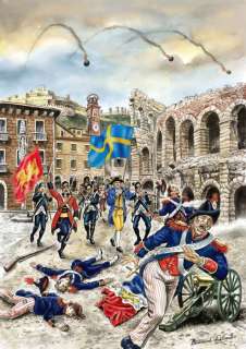 Beniamino Delvecchio - Pasque Veronesi - Battaglia a Verona - Page volante - Exemplaire unique