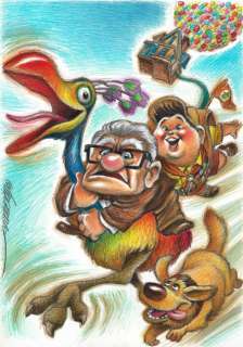 Joan Vizcarra | Up - Disney Movie - Original Drawing - Joan Vizcarra - 50 x 32 cm | Catawiki